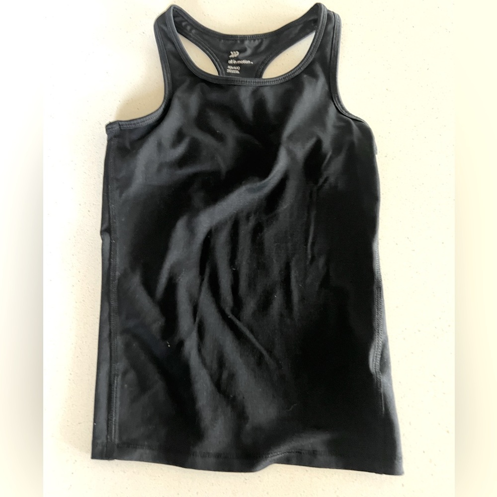 Girls all in motion racer back tank top. Size small 6/6x